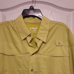 Reel Legends Neon Green Shirt Jacket Fishing Mariner 2